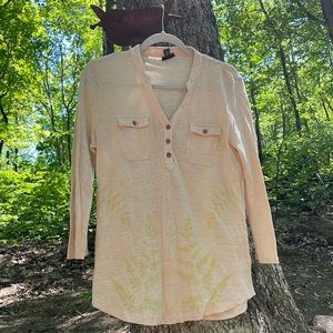 Willi Smith Botically Dyed Linen Tunic